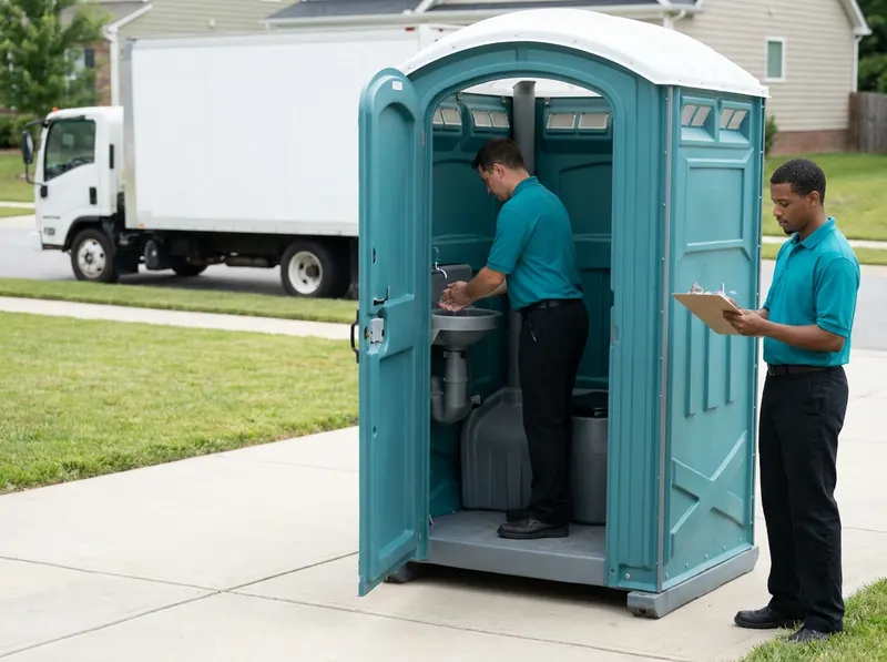 Flushable Restrooms with Integrated Sinks in Rolesville, NC